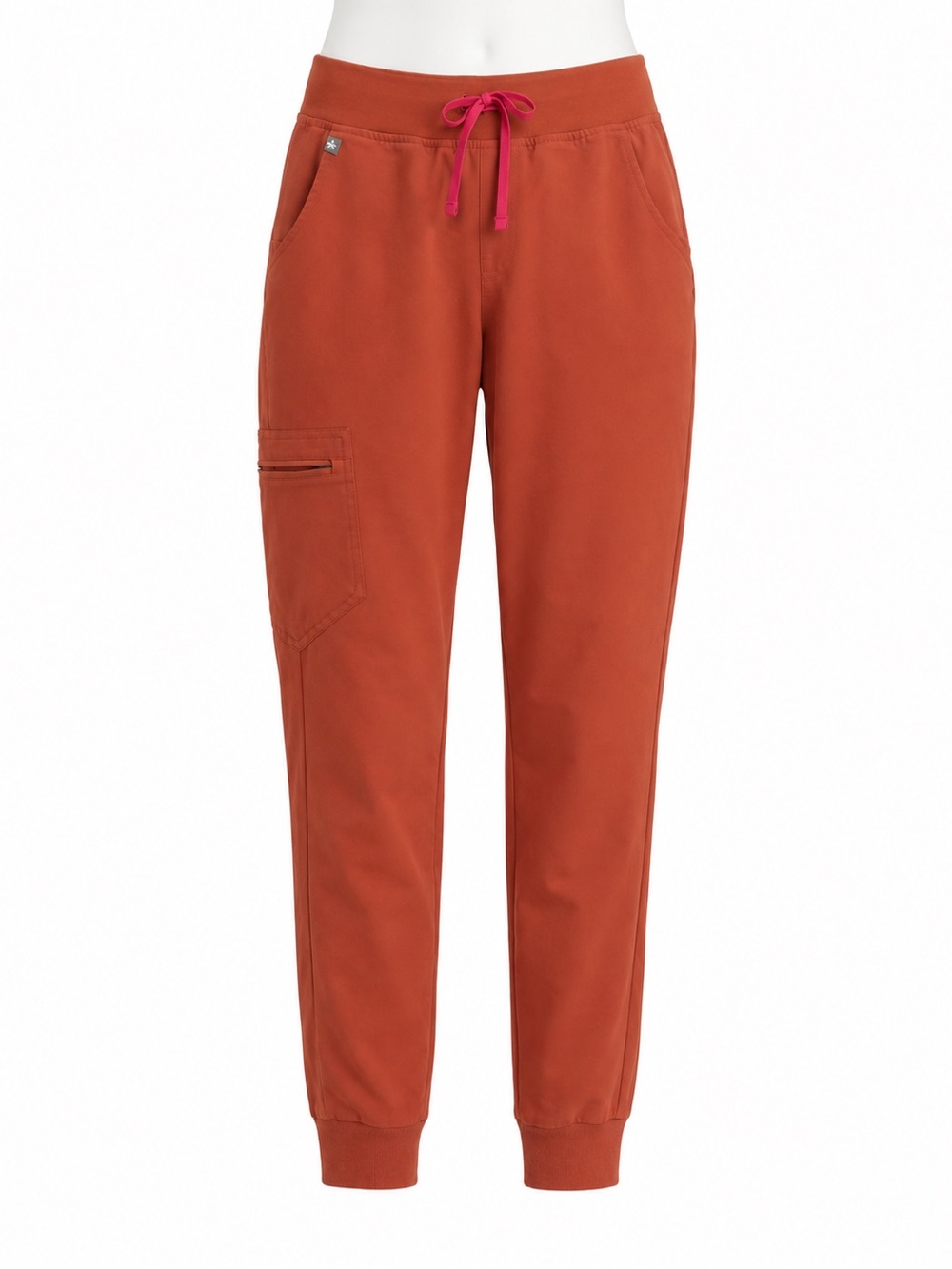 Size S FIGS Women’s Zamora Jogger Scrub Pants Rust Orange Technical Collection